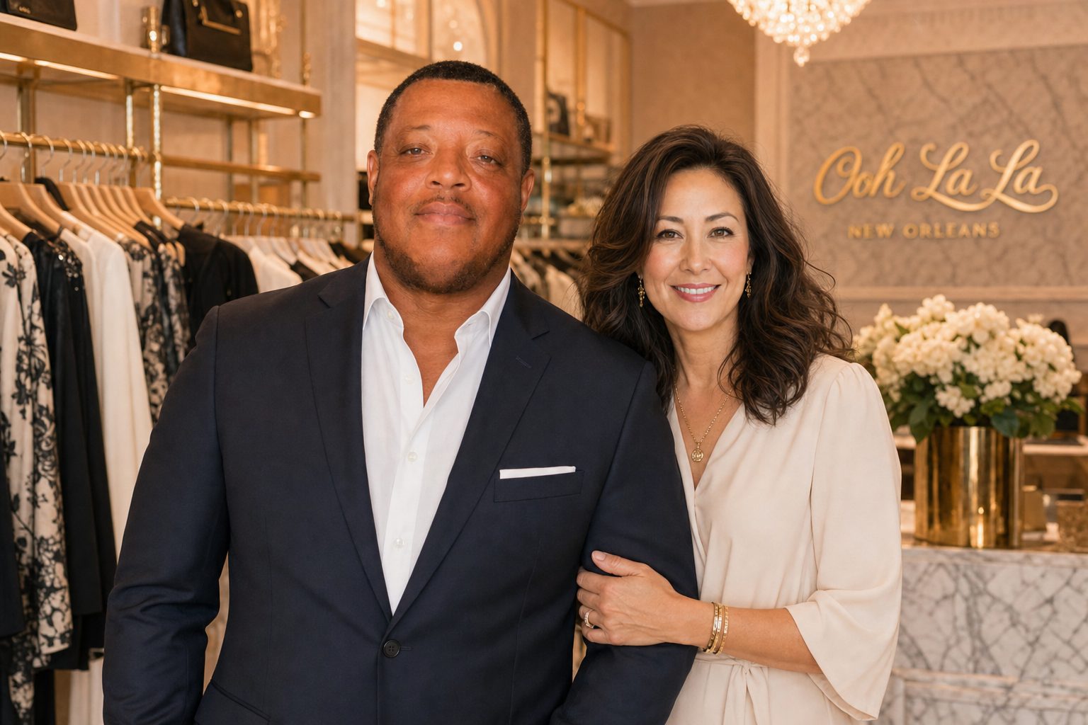 Philbert and Elizabeth Honore at Ooh La La Boutique